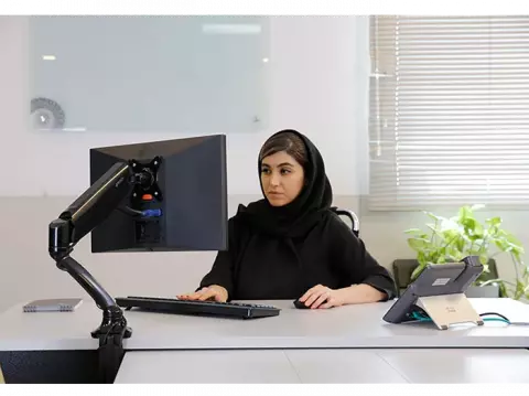پایه نگهدارنده مانیتور Ergo مدل WLA001-B با جک گازی