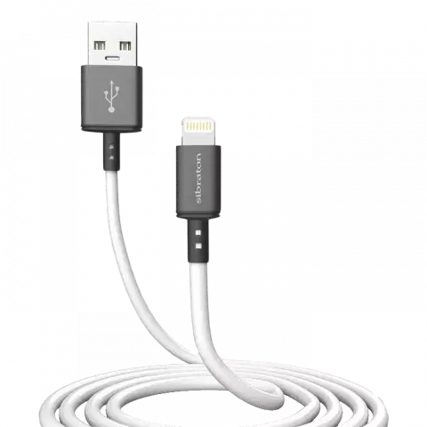 کابل شارژ 1.2 متری USB به Lightning سیبراتون مدل S232i