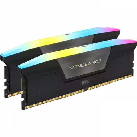 رم دسکتاپ (16GB*2) 32 گیگابایت Corsair مدل VENGEANCE RGB DDR5 6200MHz