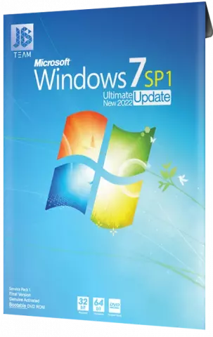 سیستم عامل Windows 7 SP1 Ultimate New 2022 Update نسخه 32 و 64 بیتی شرکت JB-TEAM