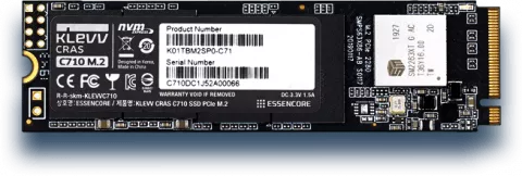 حافظه SSD اینترنال 512 گیگابایت KLEVV مدل  CRAS C710 NVMe M.2