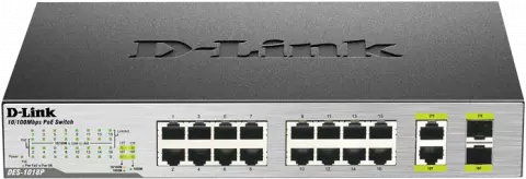 سوییچ 18 پورت D-Link مدل DES-1018MP
