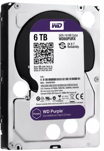 هارد اینترنال 6 ترابایت WD مدل Purple Surveillance WD62PURZ 