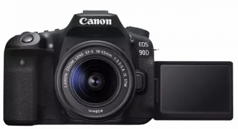 دوربین عکاسی Canon مدل EOS 90D با لنز 55-18 میلی متری