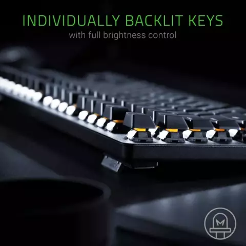 کیبورد سیمی گیمینگ Razer مدل BlackWidow Lite با سوییچ نارنجی