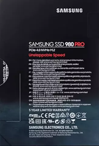 حافظه SSD اینترنال 250 گیگابایت Samsung مدل  980 PRO NVMe M.2
