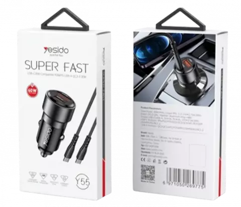 شارژر فندکی Yesido مدل  Y56
