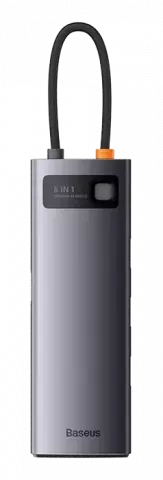 هاب 8 پورت Baseus مدل Metal Gleam BS-OH045 8 in 1