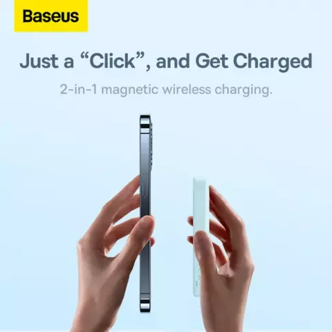 پاور بانک 6000 میلی‌آمپر ساعت Baseus مدل Magnetic Mini PPCXM06