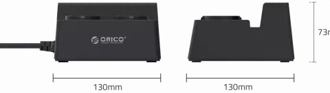 چند راهی برق و محافظ ORICO مدل ODC-2A5U-V1-EU