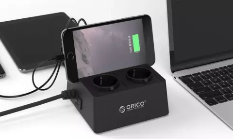 چند راهی برق و محافظ ORICO مدل ODC-2A5U-V1-EU