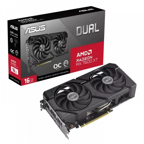 کارت گرافیک  ASUS مدل  Dual Radeon RX 7600 XT OC Edition 16GB GDDR6