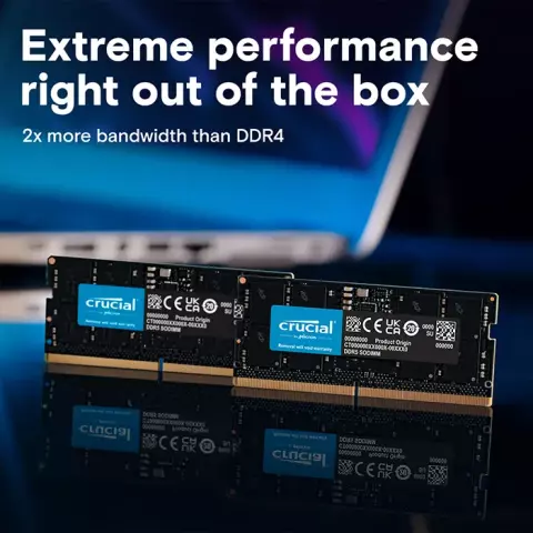 رم لپ تاپ 32 گیگابایت Crucial مدل CT32G52C42S5 DDR5 5200MHz