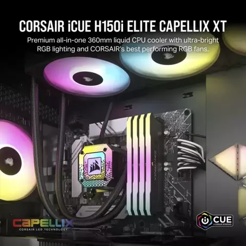 خنک کننده پردازنده  Corsair مدل  iCUE H150i ELITE CAPELLIX XT