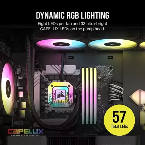 خنک کننده پردازنده  Corsair مدل  iCUE H150i ELITE CAPELLIX XT
