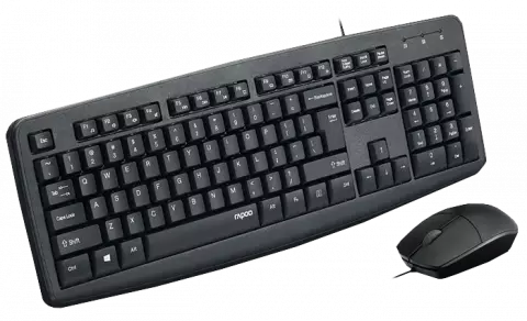 کیبورد و موس سیمی Rapoo مدل NX1600
