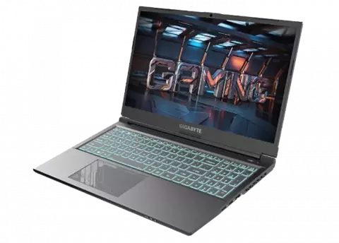 نمای گوشه بالا سمت راست لپ تاپ گیمینگ 15.6 اینچ GIGABYTE مدل G5 MF5 H2EE353KH