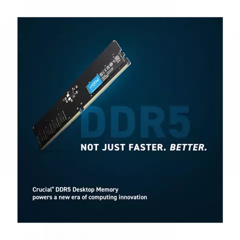 رم دسکتاپ (32GB*1) 32 گیگابایت Crucial مدل CT32G56C46U5 DDR5 5600MHz