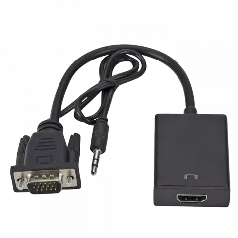 کابل تبدیل VGA به HDMI دی نت همراه با کابل AUX