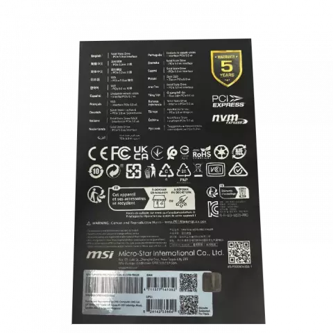 حافظه SSD اینترنال 2 ترابایت MSI مدل SPATIUM M570 PRO FROZR NVMe M.2