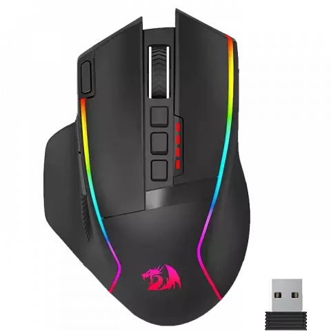 موس بی سیم گیمینگ Redragon مدل SWAIN M915 RGB-WL