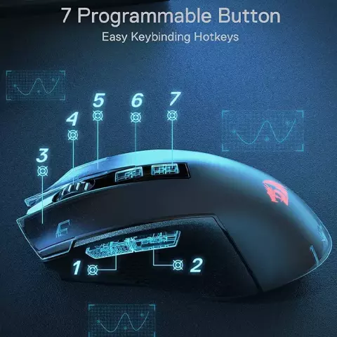 موس بی سیم گیمینگ Redragon مدل TRIDENT PRO M693