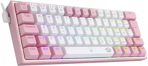 کیبورد سیمی گیمینگ Redragon مدل FIZZ K617 RGB با سوییچ قرمز