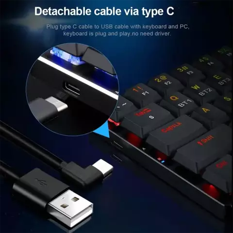 کیبورد سیمی گیمینگ Redragon مدل Ashe K626P-KB با سوییچ قرمز