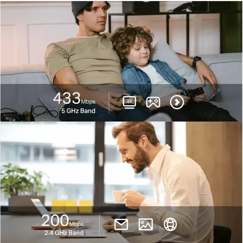 دانگل شبکه Tp-Link مدل Archer T2UB Nano