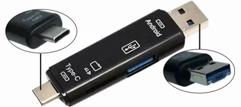 کارت خوان USB 2.0 و TYPE C TSCO مدل TCR 952