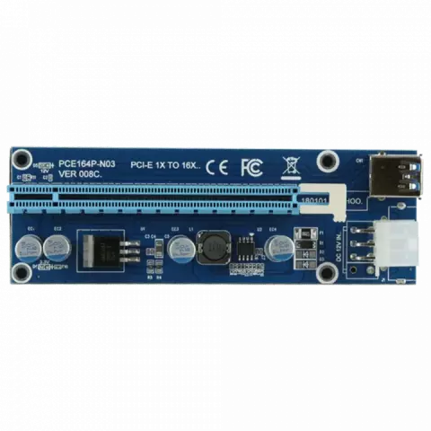 رایزر گرافیک PCI-E 1X به 16X مدل VER 008C