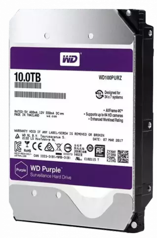 هارد اینترنال 10 ترابایت WD مدل SURVEILLANCE PURPLE WD102PURZ 