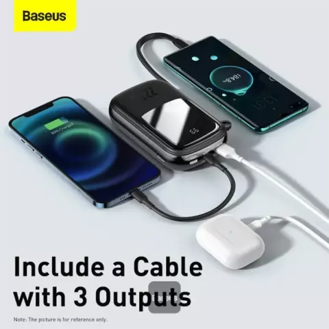 پاور بانک 10000 میلی‌آمپر ساعت Baseus مدل Qpow BS-P1001C