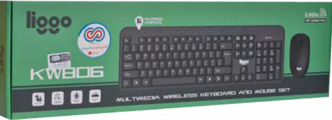 کیبورد و موس بی سیم Liggo مدل KW806