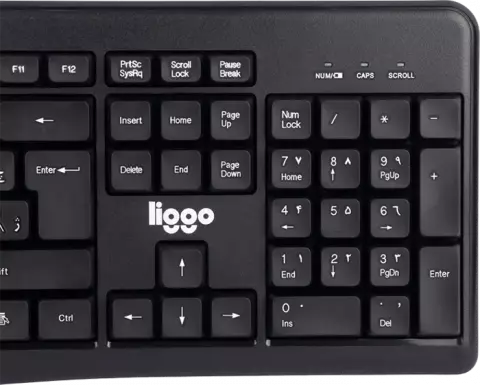 کیبورد و موس بی سیم Liggo مدل KW807
