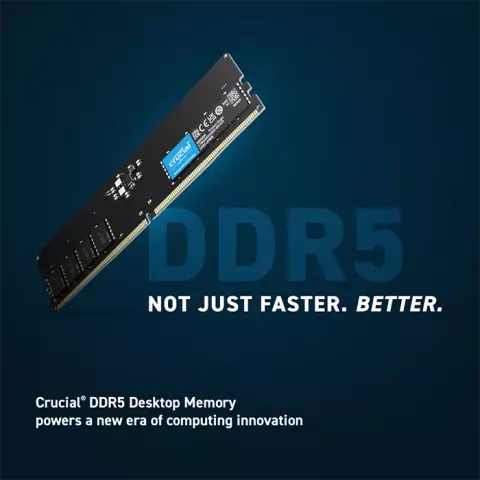 رم دسکتاپ (8GB*1) 8 گیگابایت Crucial مدل CT8G48C40U5 DDR5 4800MHz
