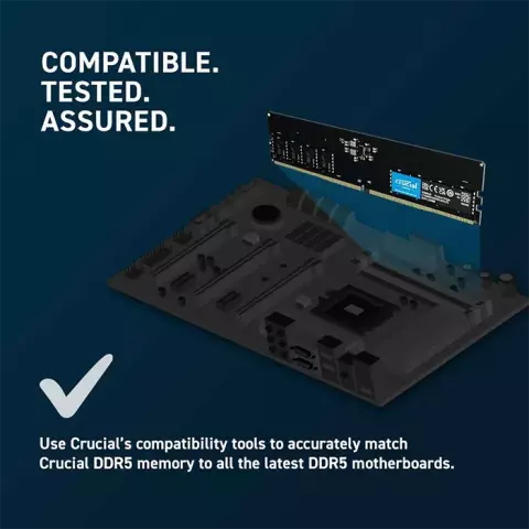 رم دسکتاپ (8GB*1) 8 گیگابایت Crucial مدل CT8G48C40U5 DDR5 4800MHz