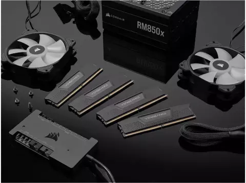 رم دسکتاپ (16GB*2) 32 گیگابایت Corsair مدل VENGEANCE DDR5 6000MHz