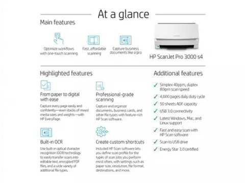 اسکنر  HP مدل ScanJet Pro 3000 s4