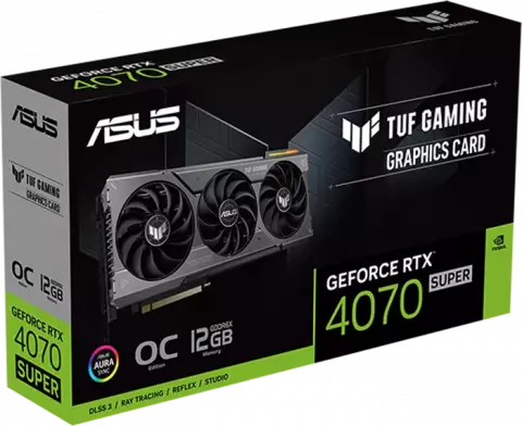 کارت گرافیک  ASUS مدل  TUF Gaming GeForce RTX 4070 SUPER 12GB GDDR6X OC Edition