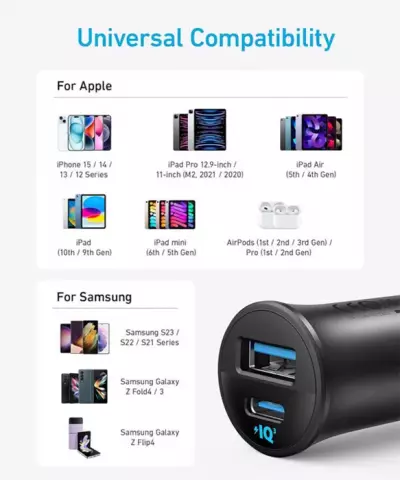 شارژر فندکی Anker مدل Ultra-Compact A2741