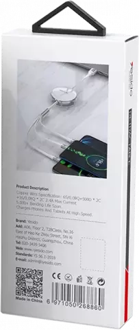 کابل شارژ 1.2 متری USB به Micro USB, Type-C ,Lightning یسیدو مدل CA117