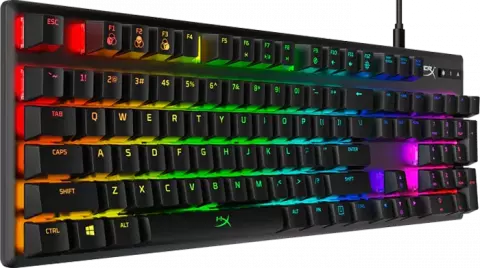 کیبورد سیمی گیمینگ HyperX مدل Alloy Origins با سوئیچ‌ آبی