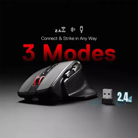 موس بی سیم گیمینگ Redragon مدل BULLSEYE M806 PRO