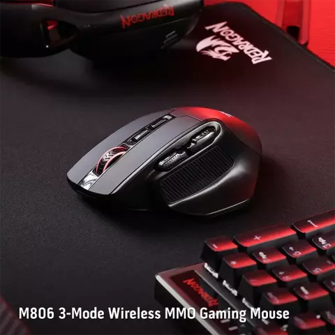 موس بی سیم گیمینگ Redragon مدل BULLSEYE M806 PRO