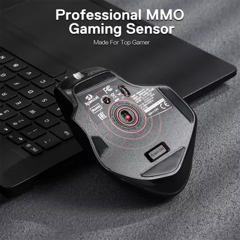 موس بی سیم گیمینگ Redragon مدل BULLSEYE M806 PRO