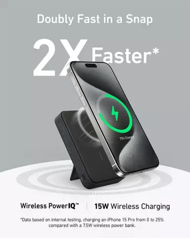 پاوربانک 10000 میلی آمپر ساعت Anker مدل PowerCore 10K (MagGo) A1654