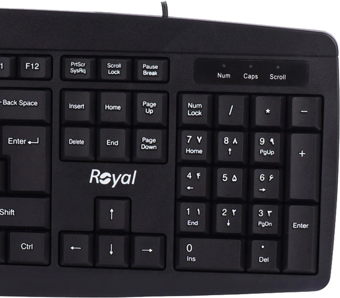 کیبورد سیمی Royal مدل RK315