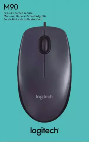 موس سیمی Logitech مدل  M90