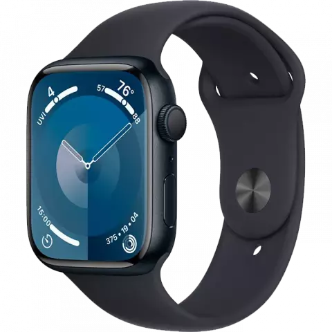 ساعت هوشمند اپل واچ سری 9 مدل 41MM Midnight Aluminum Case با بند اسپورت مشکی